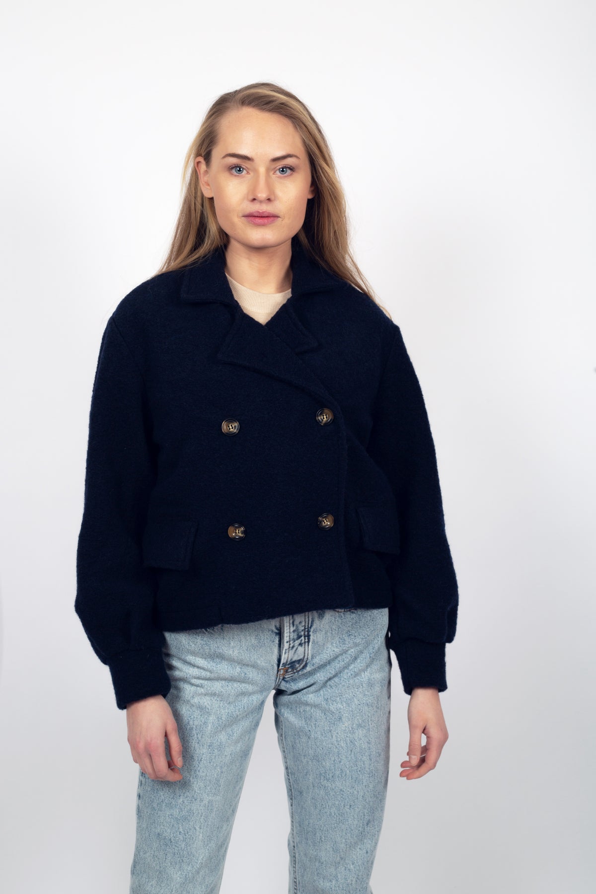 Risa Jacket Wool - Navy