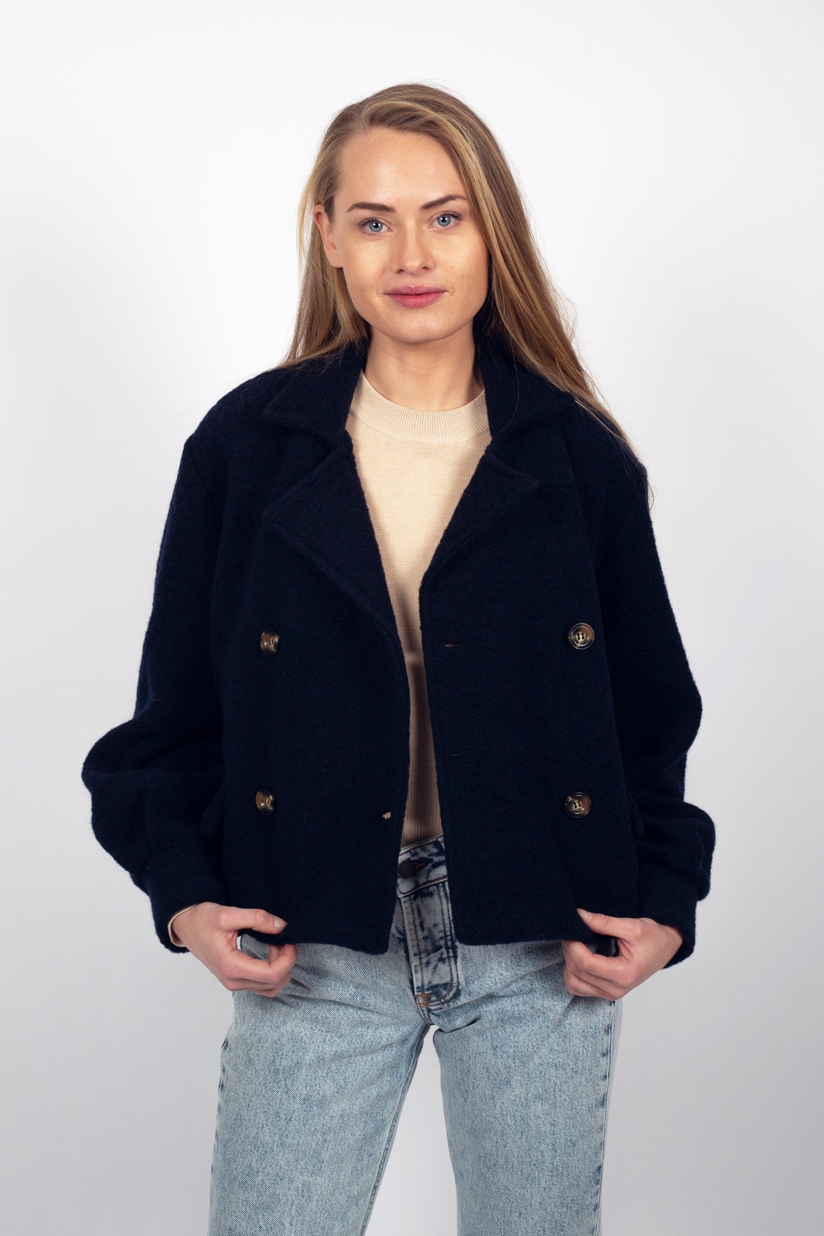 Risa Jacket Wool - Navy