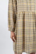 Judith Mini Dress - Yellow Check