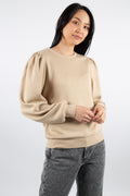 Ima Puff Sweatshirt - White Pepper