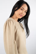 Ima Puff Sweatshirt - White Pepper