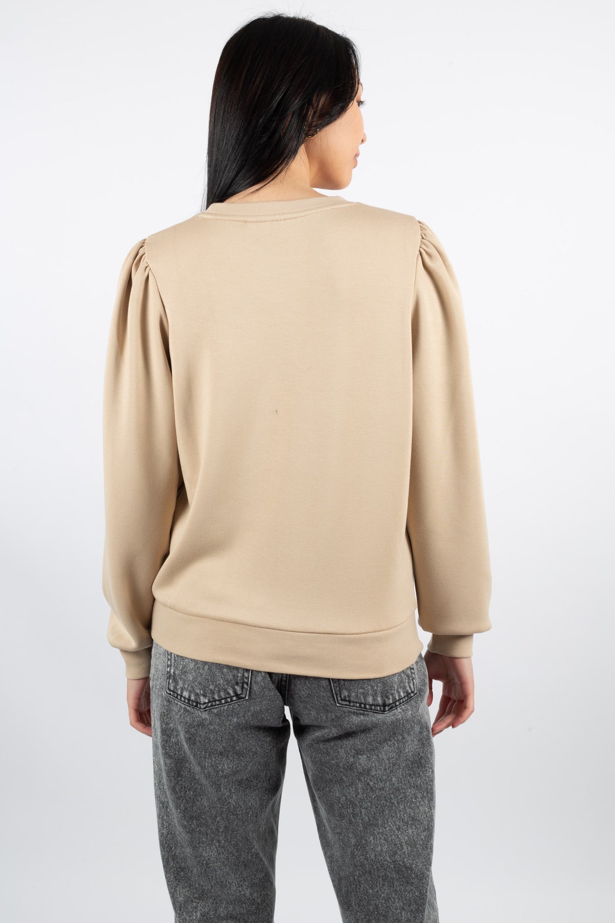 Ima Puff Sweatshirt - White Pepper