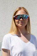 Radar EV Advancer - Polished White Prizm Snow Sapphire Iridium