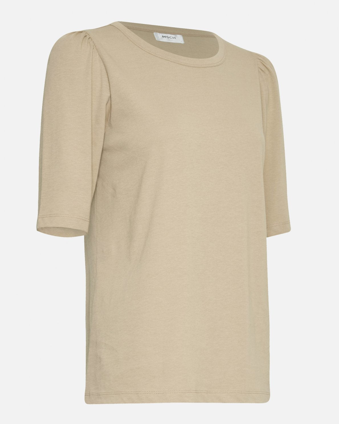Mo Alva Puff Tee - White Pepper - Moss Copenhagen - T-skjorter & Topper - VILLOID.no