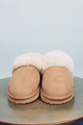 Slipper Shearling Suede - Chestnut - Cedrico - Sko - VILLOID.no