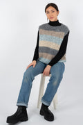 Kala Vest Wool - Bright Stripes