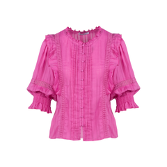 Rebekka Blouse - Super Pink
