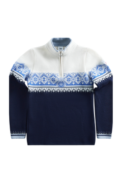 Moritz Fem Sweater - Navy White Ultramarine