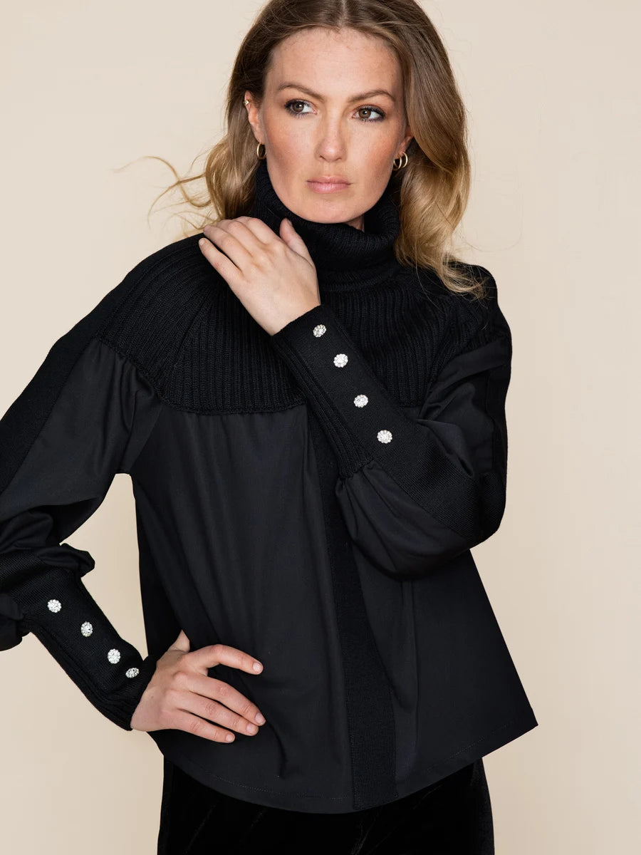 Cleo Merino Sweater - Black