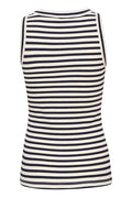 DagnaIW Striped Tank - Whisper White/Marine Blue