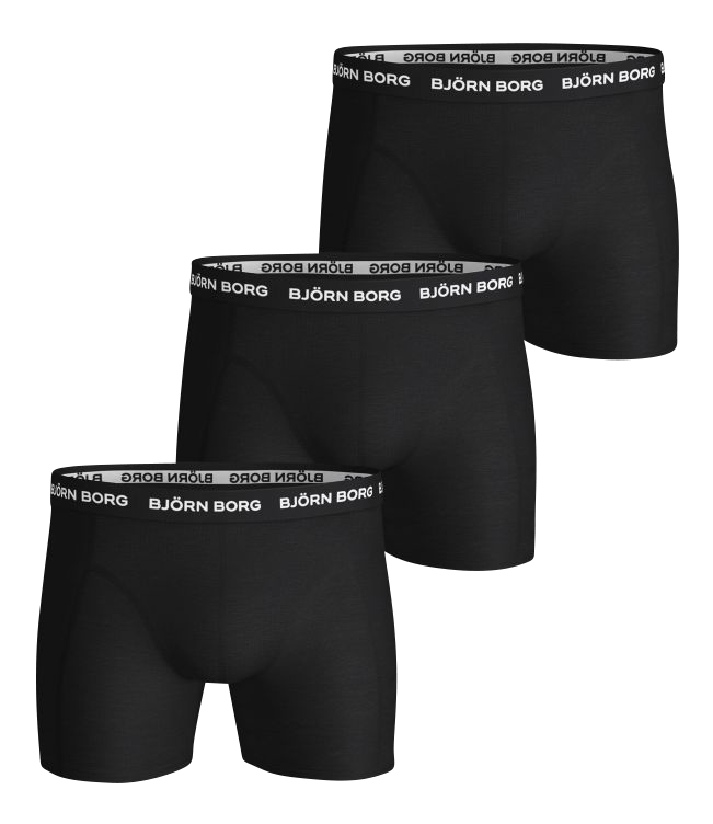 3P Shorts Sammy Solid - Black