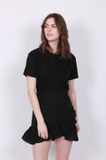 Julli Linen Skirt - Black - Ella & il - Skjørt - VILLOID.no