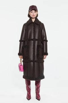 Patrice Coat - Dark Brown