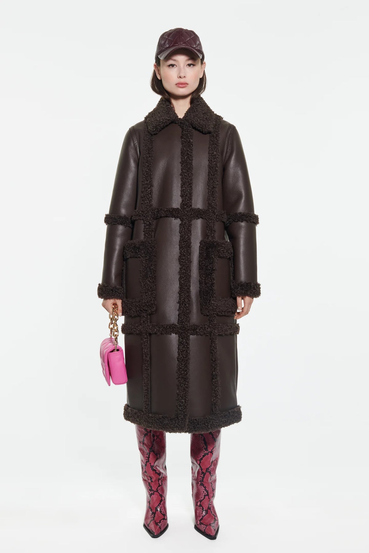 Patrice Coat - Dark Brown