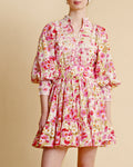 Cotton Slub Mini Dress - Daisy Garden