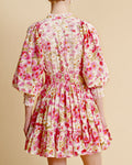 Cotton Slub Mini Dress - Daisy Garden