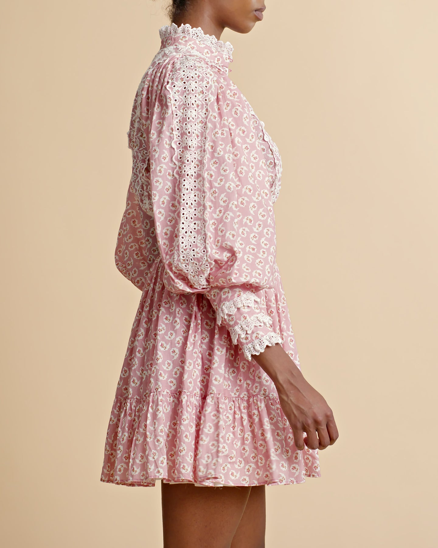Cotton Slub Mini Dress - Petite Pink