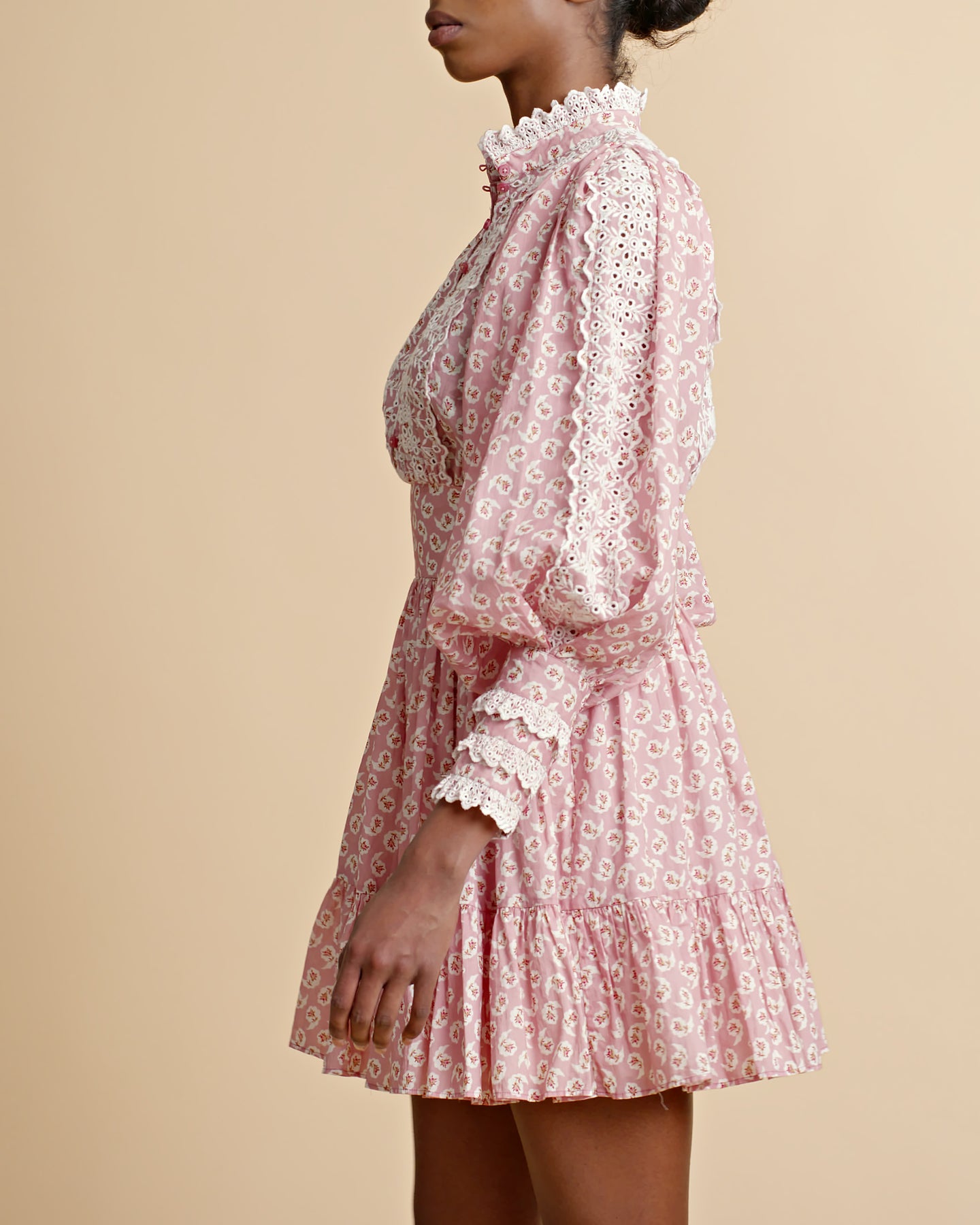 Cotton Slub Mini Dress - Petite Pink
