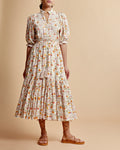 Cotton Slub Midi Dress - Delightful