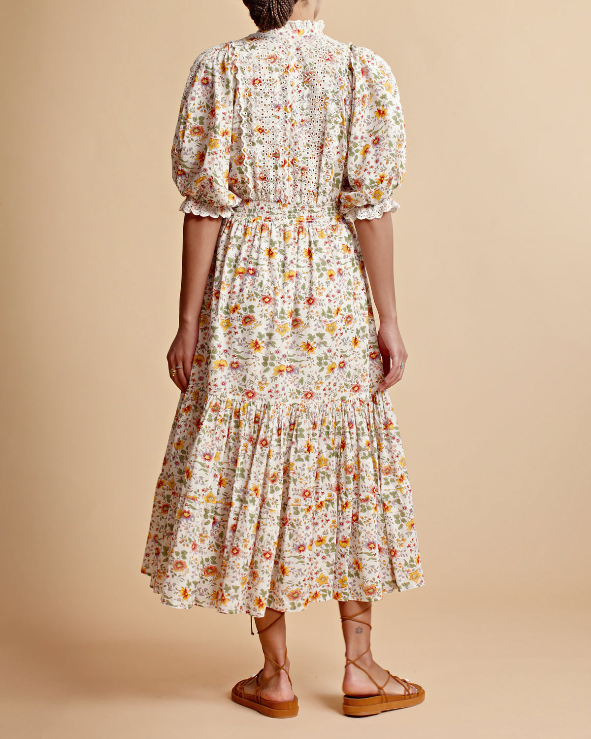 Cotton Slub Midi Dress - Delightful