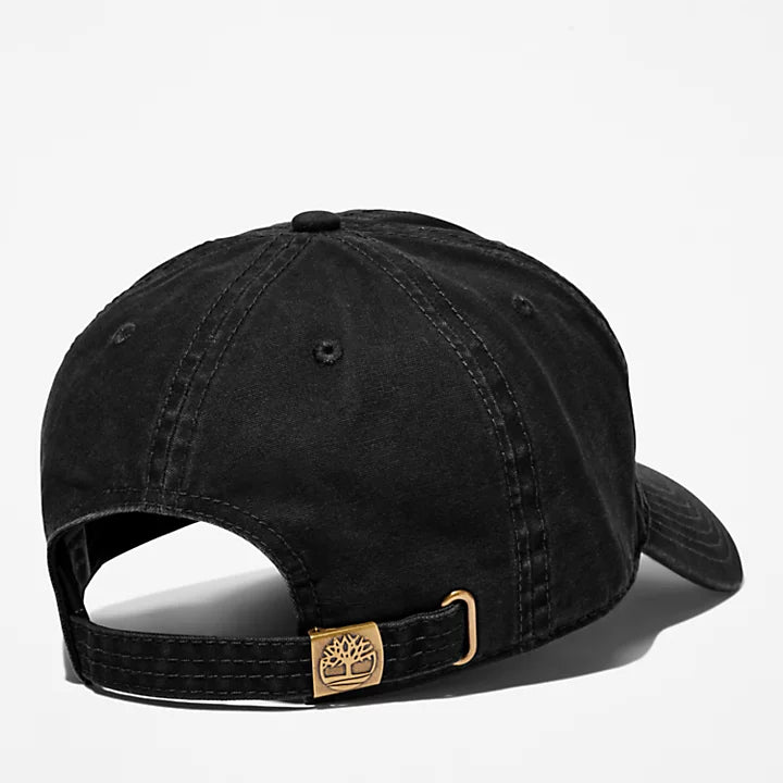 Cotton Canvas Bb Cap Self Backstrap - Black