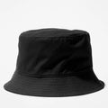 Peached Cotton Canvas Bucket Hat - Black