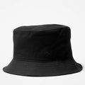 Peached Cotton Canvas Bucket Hat - Black