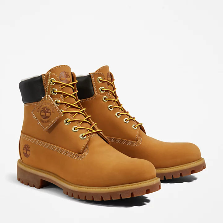 Premium Shearling 6 Inch Boot - Wheat Nubuck