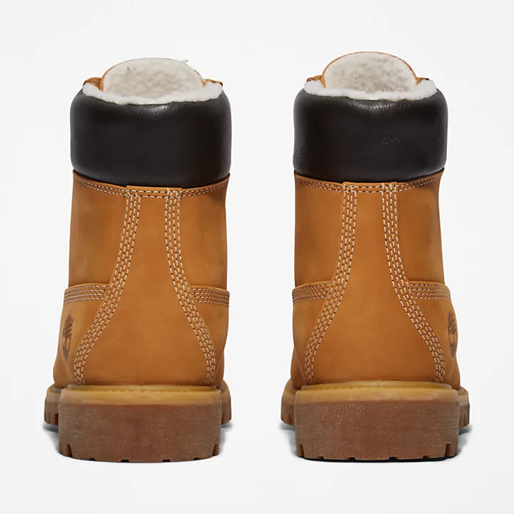 Premium Shearling 6 Inch Boot - Wheat Nubuck