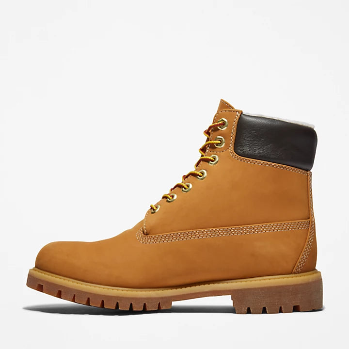 Premium Shearling 6 Inch Boot - Wheat Nubuck