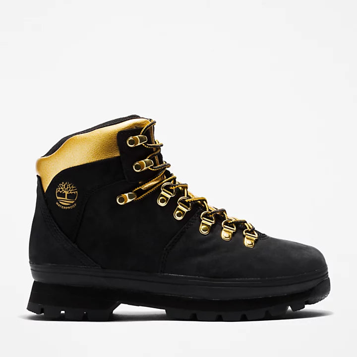 Euro Hiker - Black Nubuck With Gold