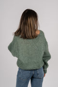 Milana LS Mohair Knit - Dusty Green