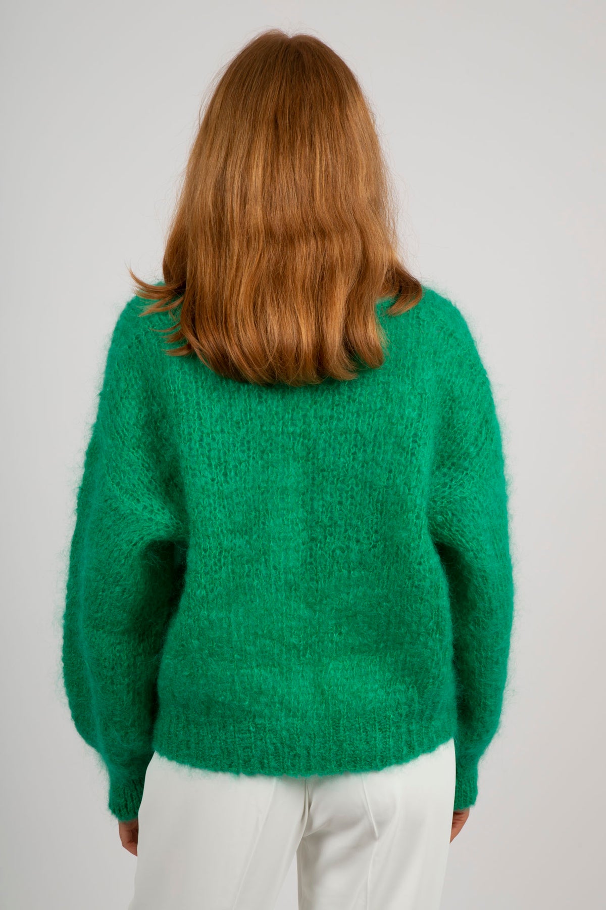 Milana LS Mohair Knit - Emerald Green