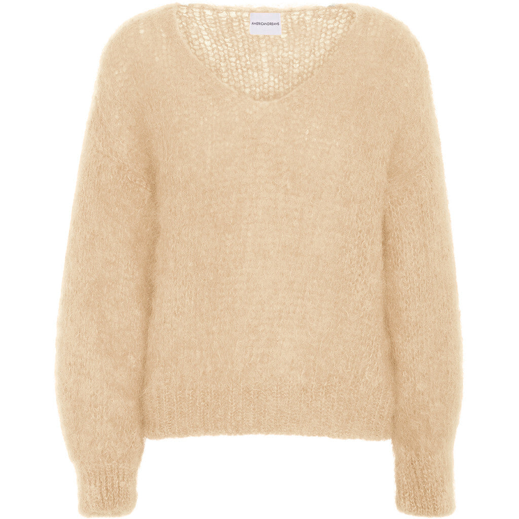 Milana Ls Mohair Knit - Almond