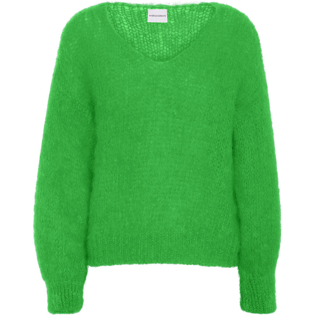 Milana Ls Mohair Knit - Bright Green