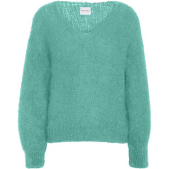 Milana Ls Mohair Knit - Seafoam Green