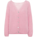 Cornelia Ls Kofta - Soft Berry
