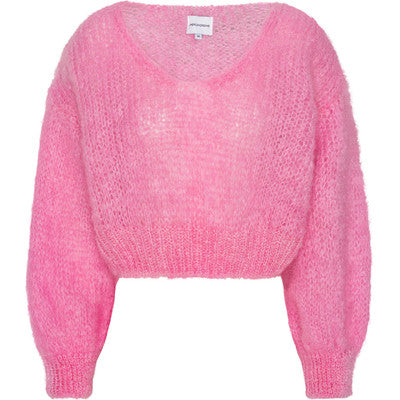 Milana Cropped Pullover - Soft Berry