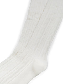 Cable Sock - Ecru
