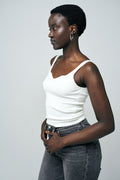 Alessia Knit Top - Off White