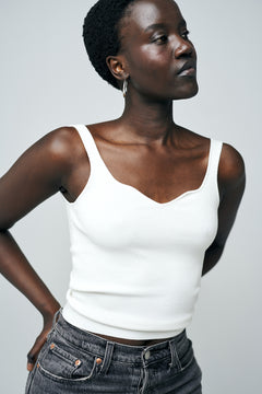 Alessia Knit Top - Off White