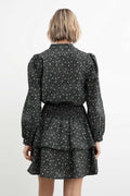 Amalfi Crepe Blouse - Black Amber