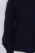 Andrea Chunky Knit Sweater - Navy - Ella & il - Gensere - VILLOID.no