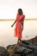 Frøya Long Dress - Coral