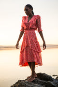 Frøya Long Dress - Coral
