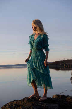 Frøya Long Dress - Azur