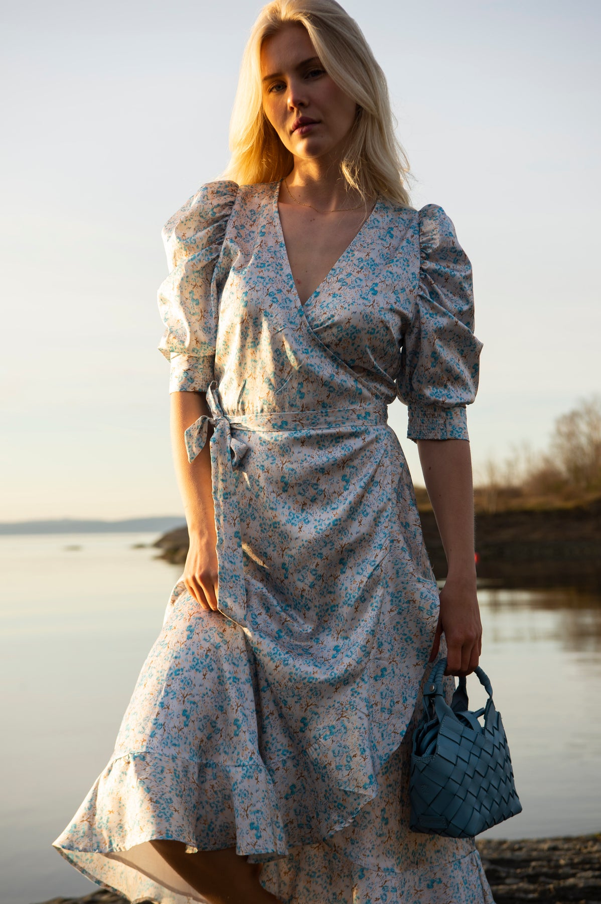 Valkyrie Long Dress - Sky Blue