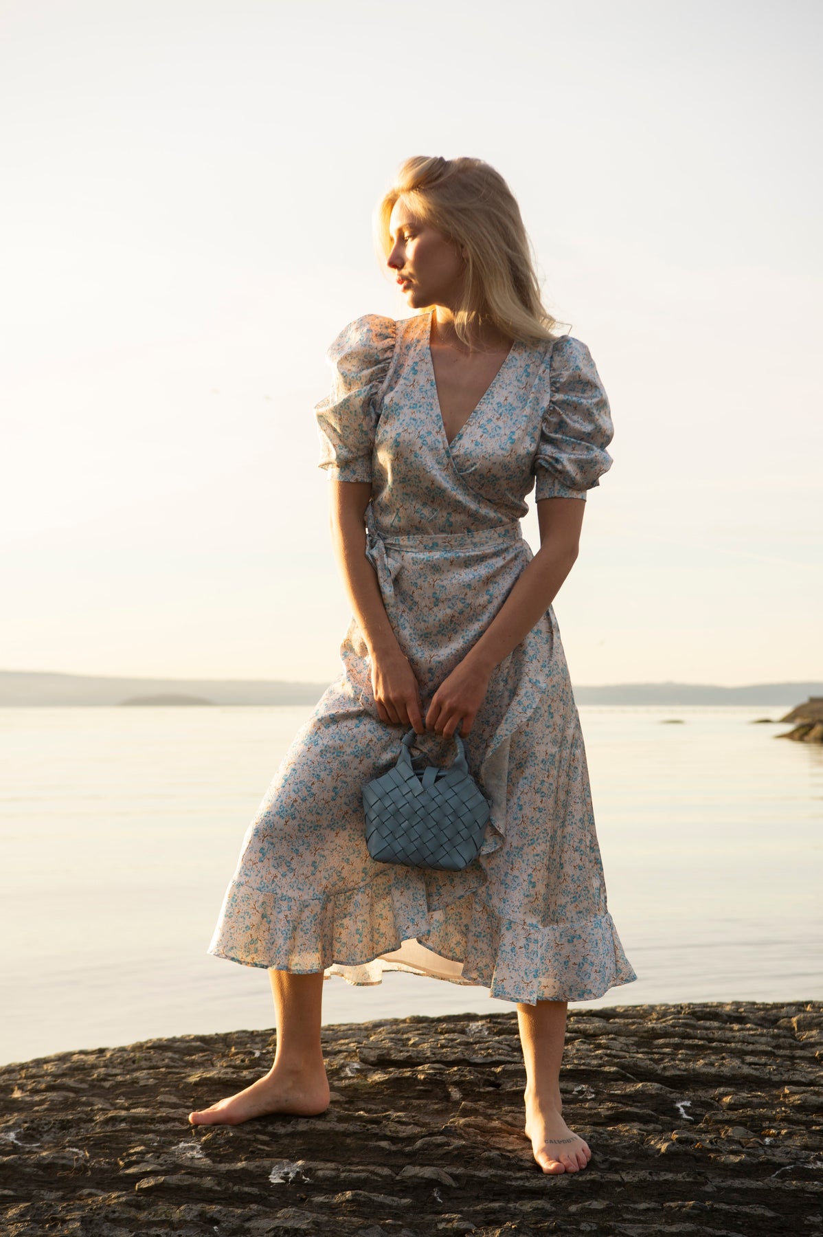 Valkyrie Long Dress - Sky Blue
