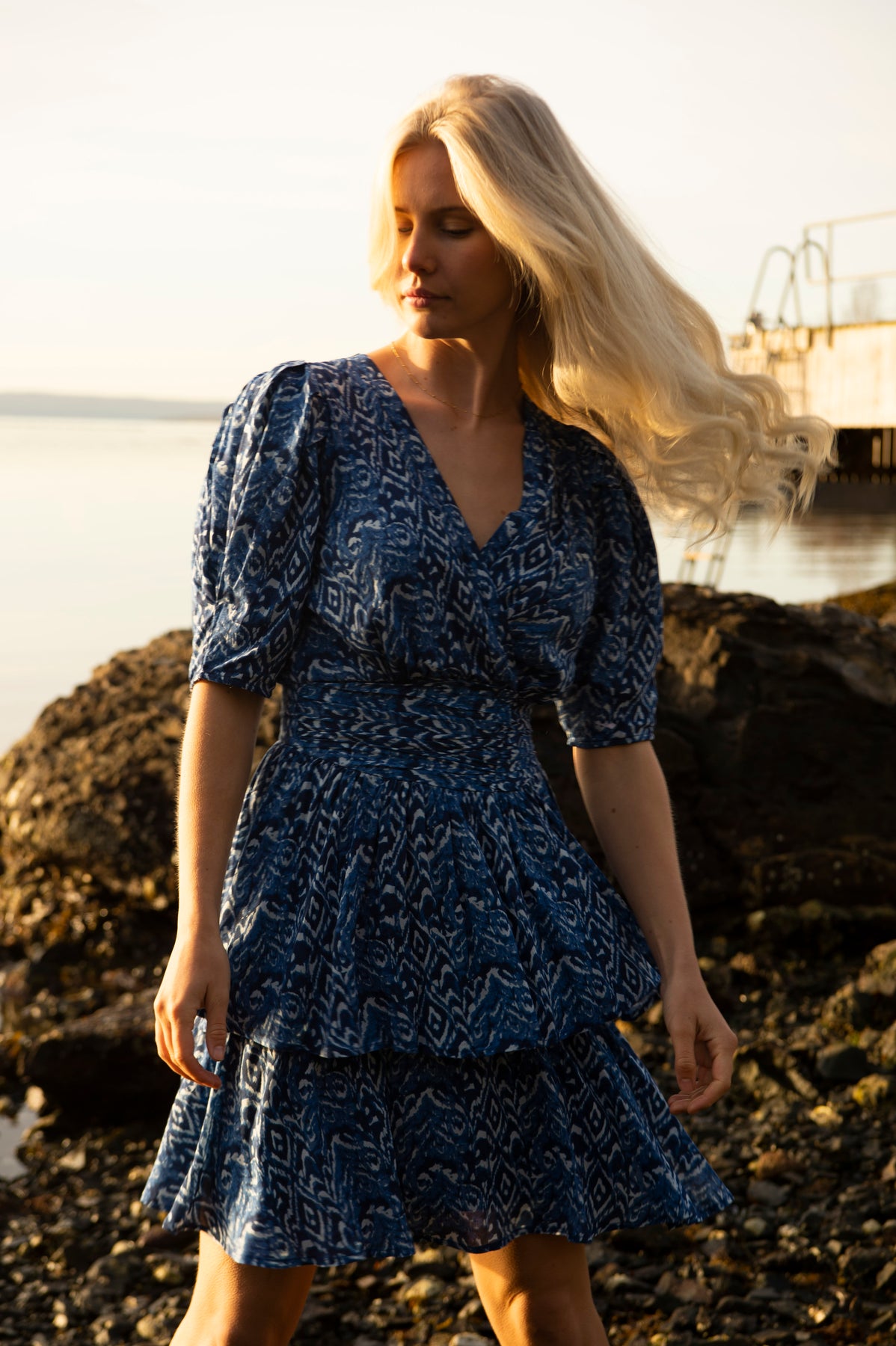 Jade Dress - Ocean Blue