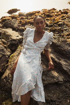Valkyrie Long Dress - Sky Blue